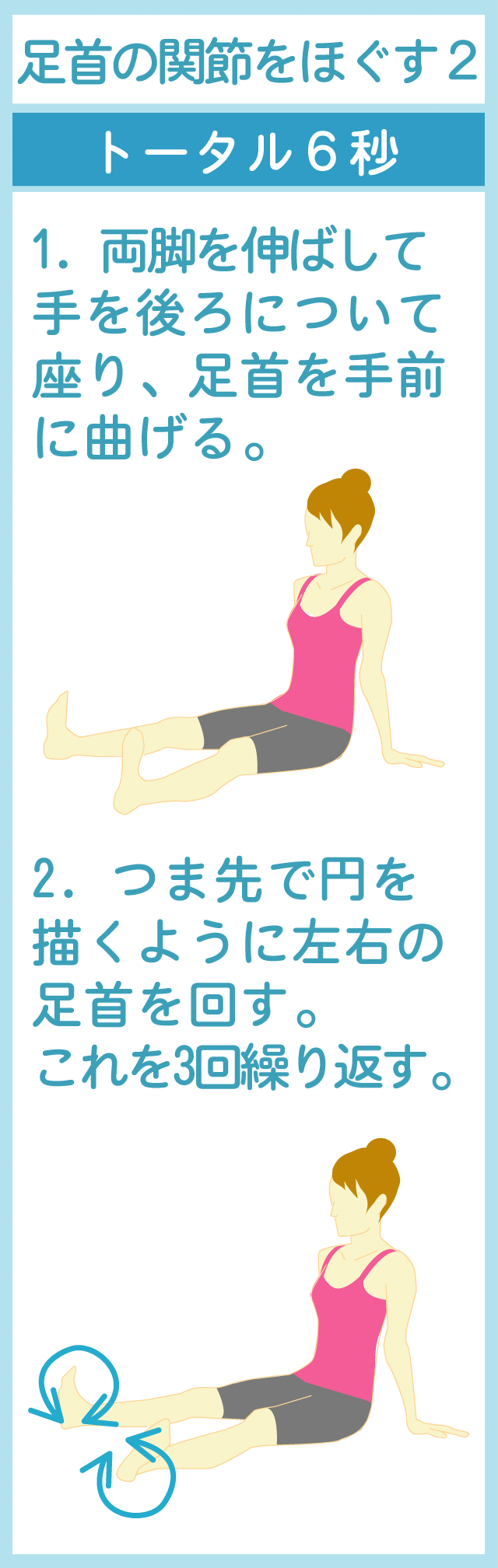 足首の柔軟性を上げる運動2