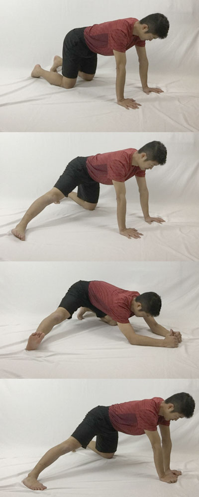 片足開脚で股関節の柔軟性を高めるストレッチ方法
